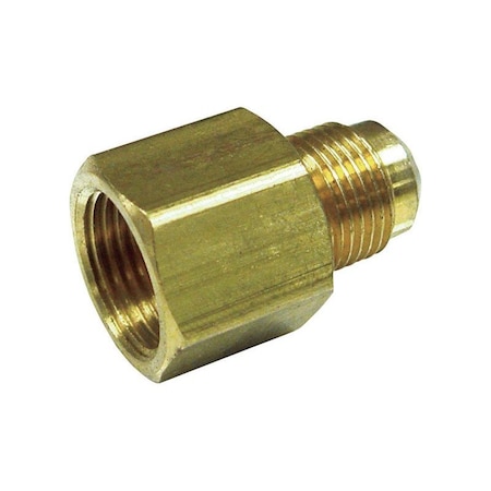 Jmf 3/8 in. Female Flare X 1/2 in. D Male Flare Brass Reducing Adapter 4506010